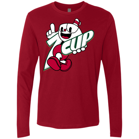 T-Shirts Cardinal / S 1cup Men's Premium Long Sleeve