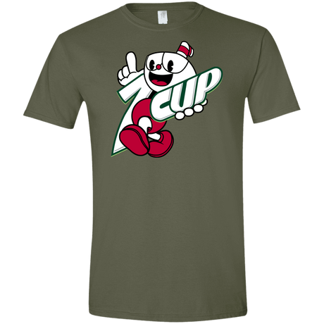 T-Shirts Military Green / S 1cup Men's Semi-Fitted Softstyle