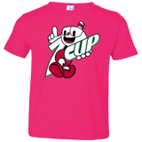 T-Shirts Hot Pink / 2T 1cup Toddler Premium T-Shirt
