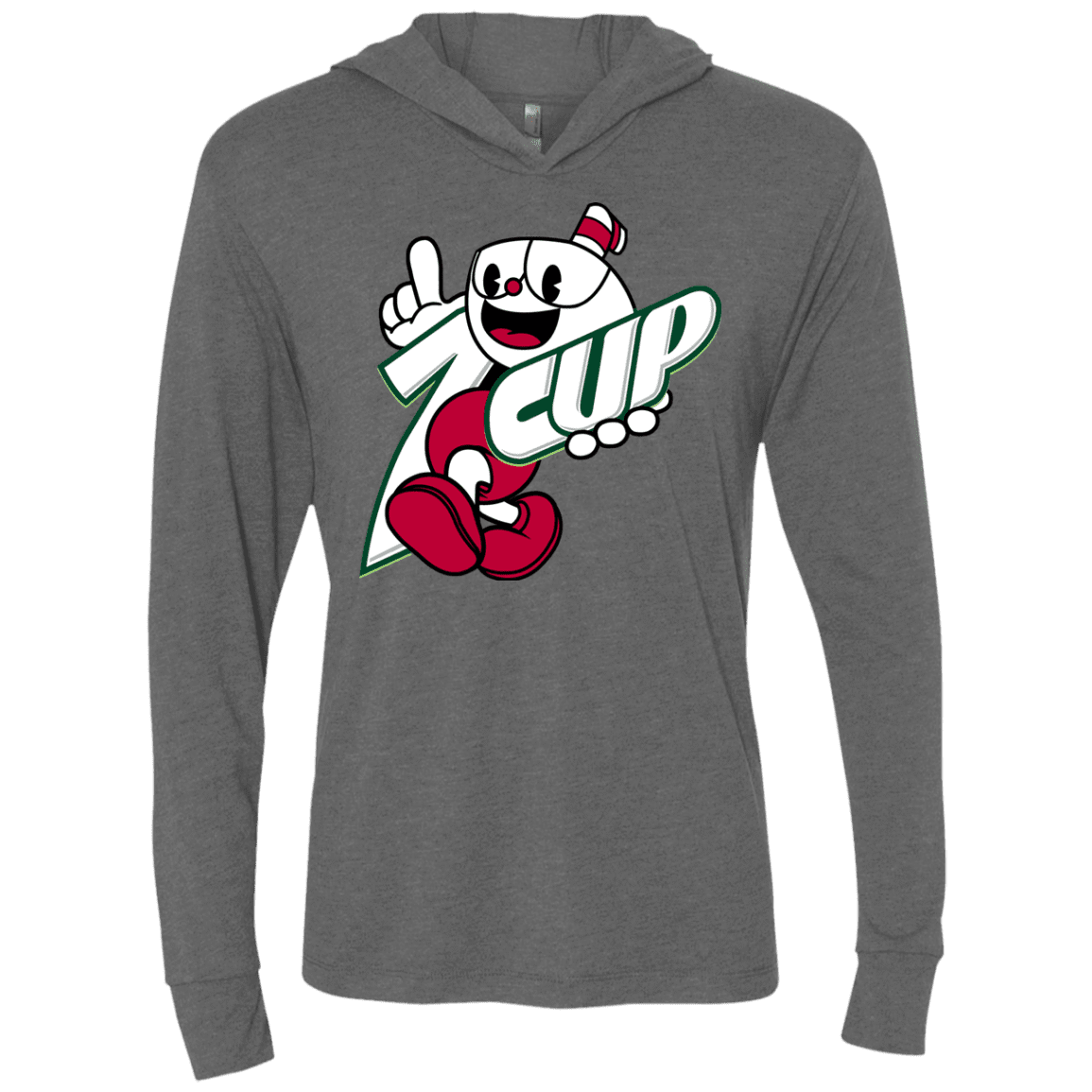 1cup Triblend Long Sleeve Hoodie Tee