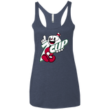 1cup Women's Triblend Racerback Tank