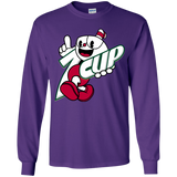 T-Shirts Purple / YS 1cup Youth Long Sleeve T-Shirt