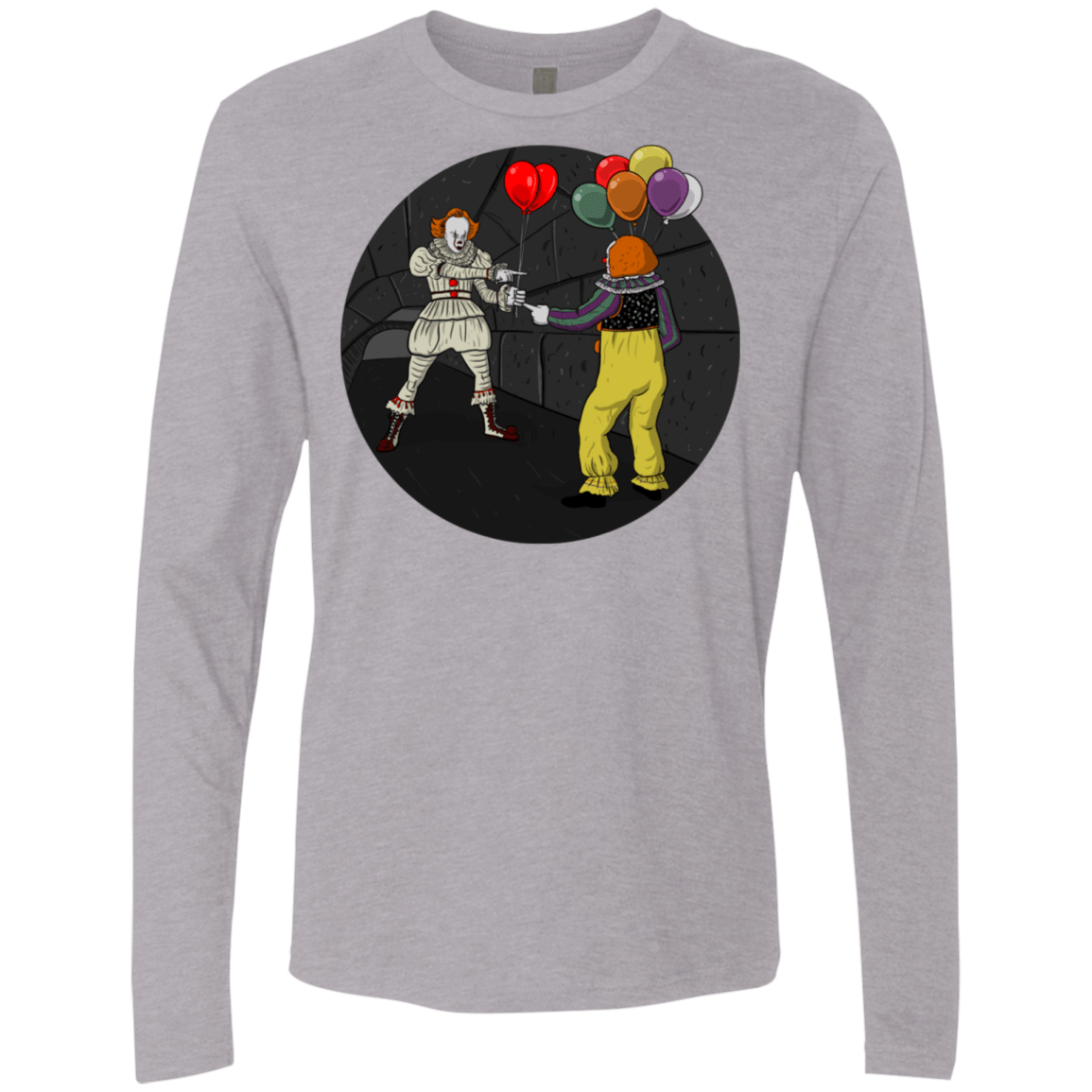 T-Shirts Heather Grey / S 2 Pennywise Men's Premium Long Sleeve
