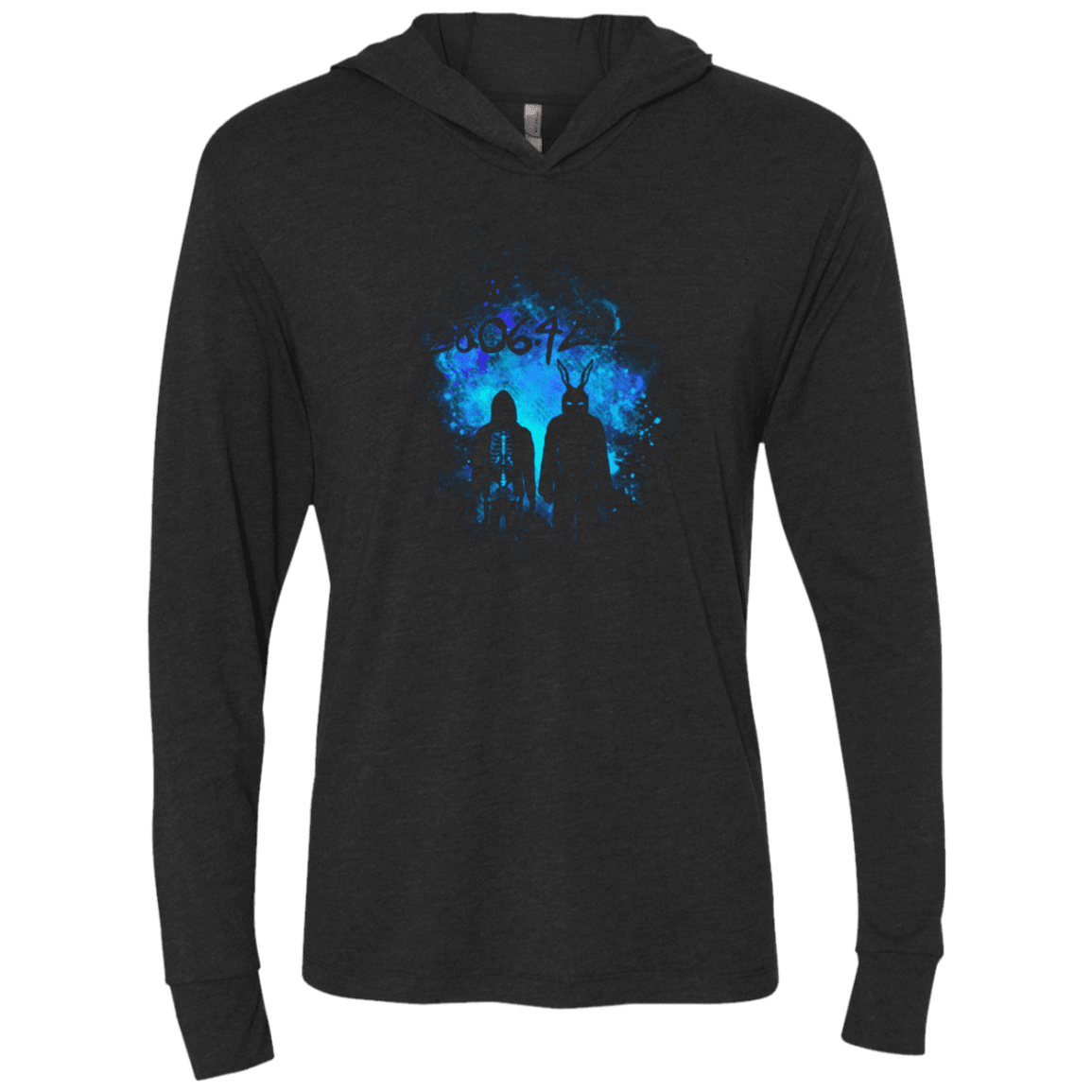 T-Shirts Vintage Black / X-Small 28064212 Art Triblend Long Sleeve Hoodie Tee