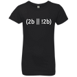 T-Shirts Black / YXS 2b Or Not 2b Girls Premium T-Shirt