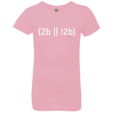 T-Shirts Light Pink / YXS 2b Or Not 2b Girls Premium T-Shirt