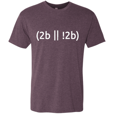 T-Shirts Vintage Purple / Small 2b Or Not 2b Men's Triblend T-Shirt