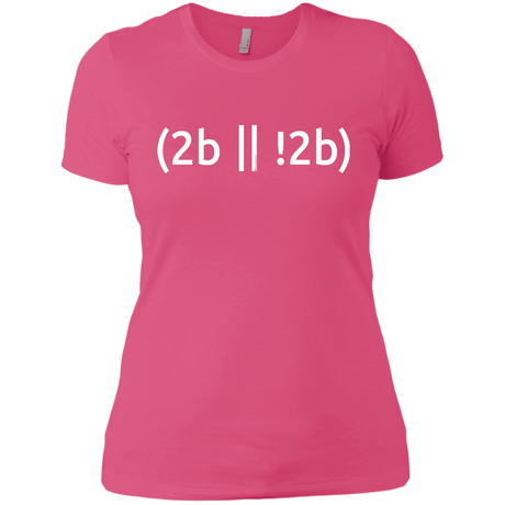 T-Shirts Hot Pink / X-Small 2b Or Not 2b Women's Premium T-Shirt