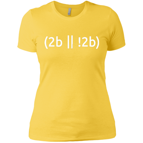 T-Shirts Vibrant Yellow / X-Small 2b Or Not 2b Women's Premium T-Shirt