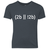 T-Shirts Vintage Navy / YXS 2b Or Not 2b Youth Triblend T-Shirt