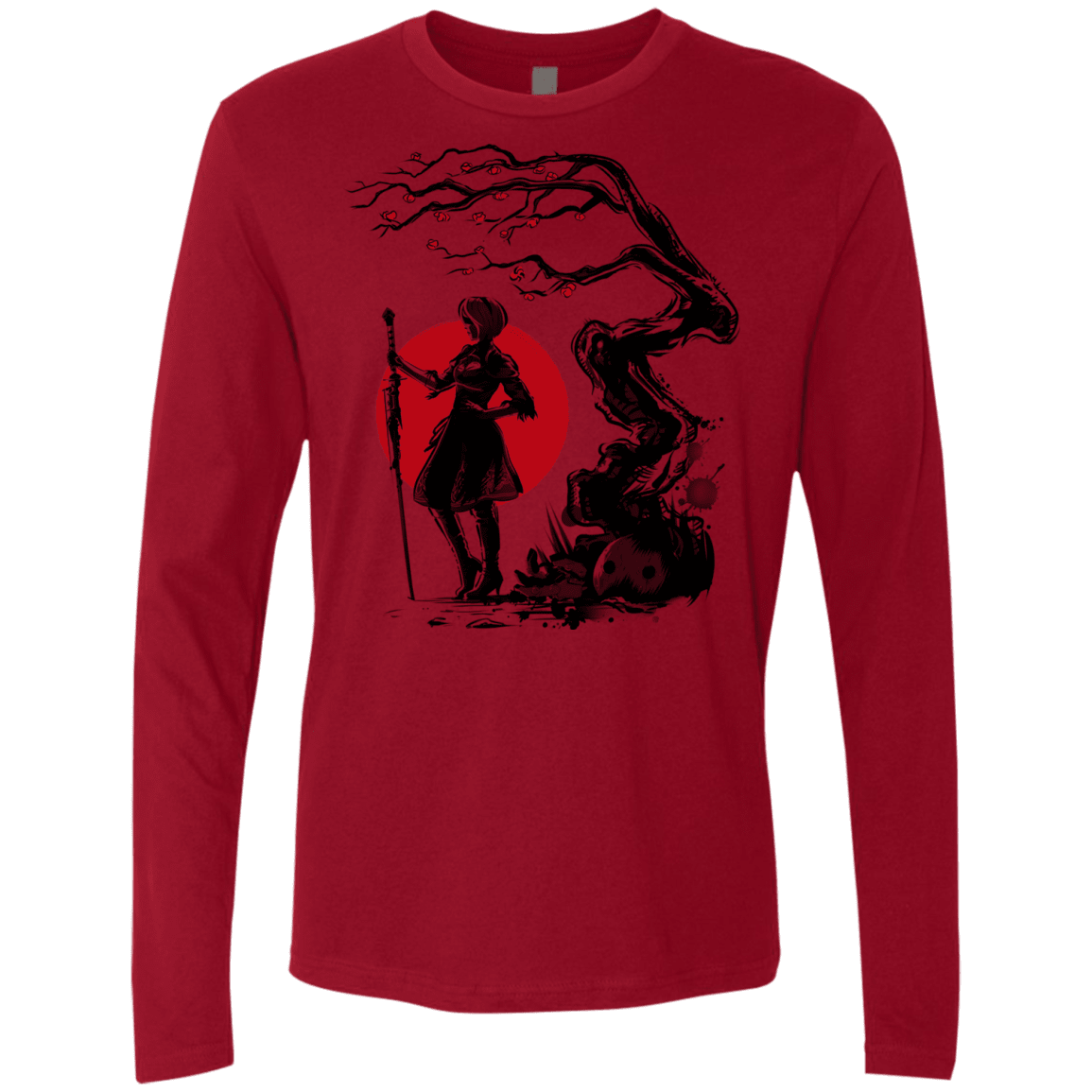 T-Shirts Cardinal / S 2B Under the Sun Men's Premium Long Sleeve