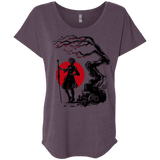 T-Shirts Vintage Purple / X-Small 2B Under the Sun Triblend Dolman Sleeve