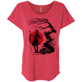 T-Shirts Vintage Red / X-Small 2B Under the Sun Triblend Dolman Sleeve