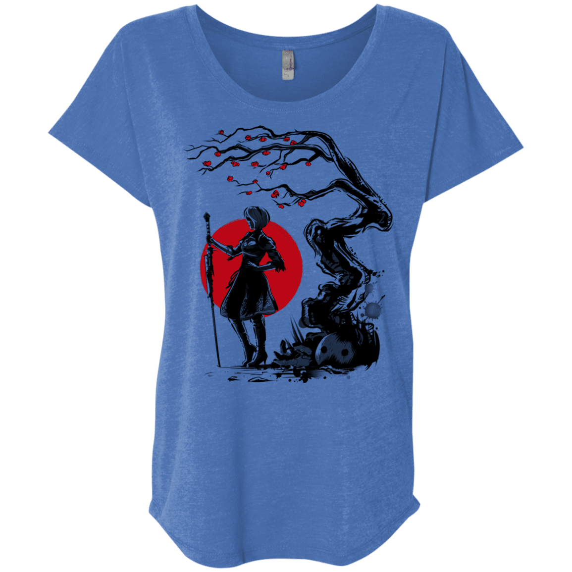 T-Shirts Vintage Royal / X-Small 2B Under the Sun Triblend Dolman Sleeve