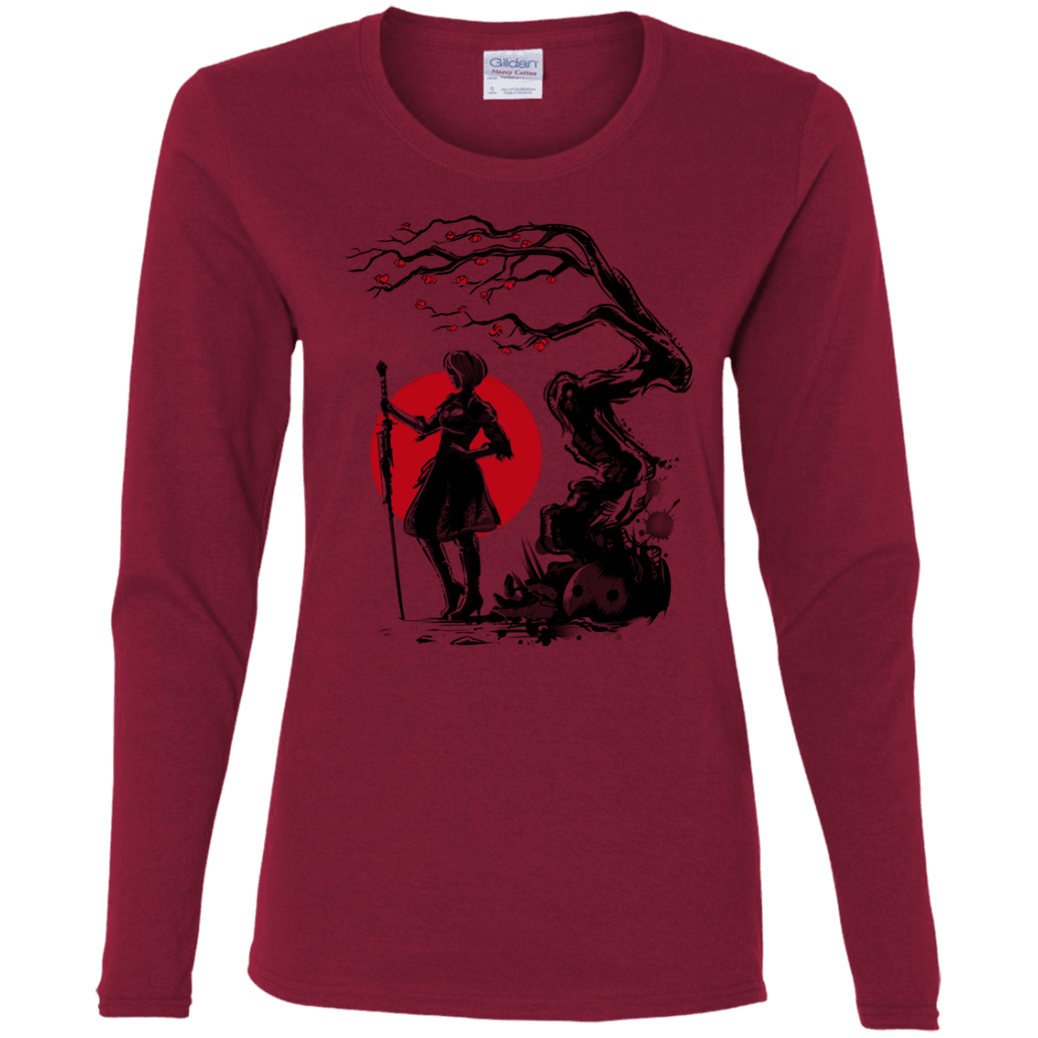 T-Shirts Cardinal / S 2B Under the Sun Women's Long Sleeve T-Shirt