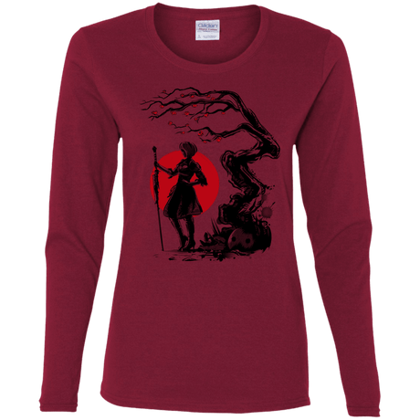 T-Shirts Cardinal / S 2B Under the Sun Women's Long Sleeve T-Shirt