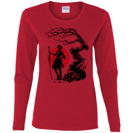 T-Shirts Red / S 2B Under the Sun Women's Long Sleeve T-Shirt