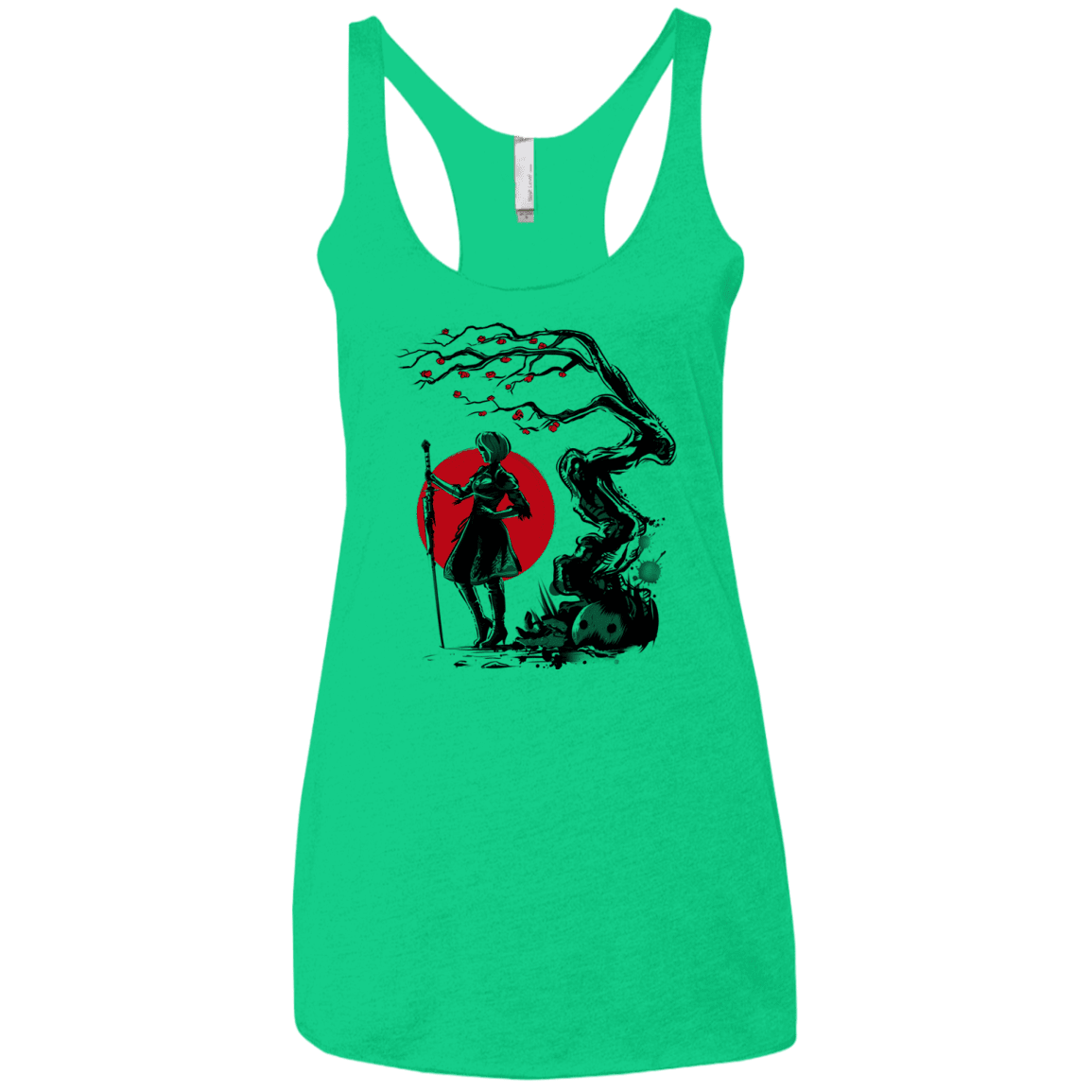 T-Shirts Envy / X-Small 2B Under the Sun Women's Triblend Racerback Tank
