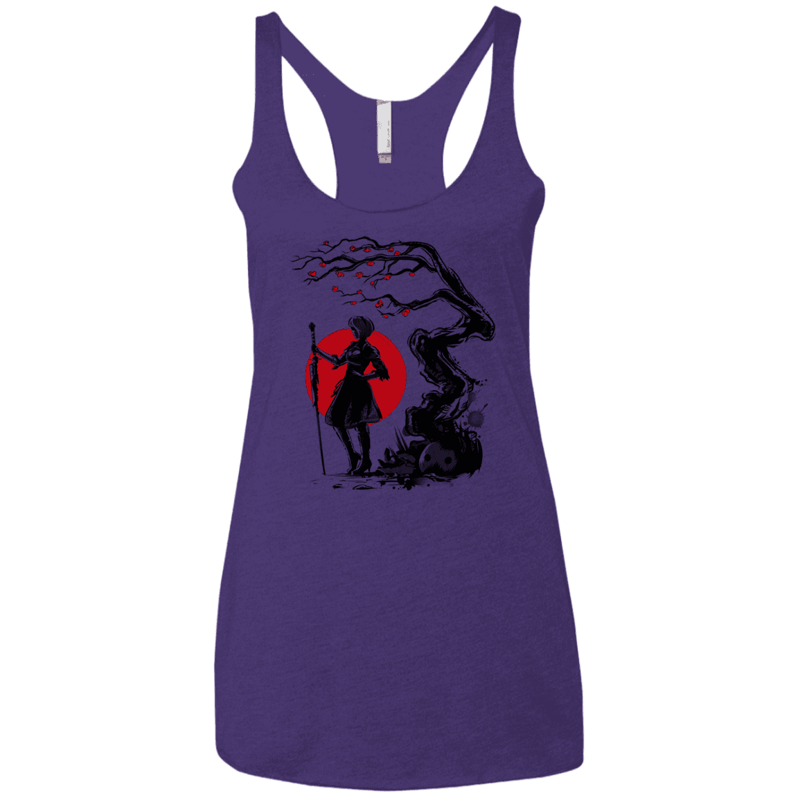 T-Shirts Purple Rush / X-Small 2B Under the Sun Women's Triblend Racerback Tank