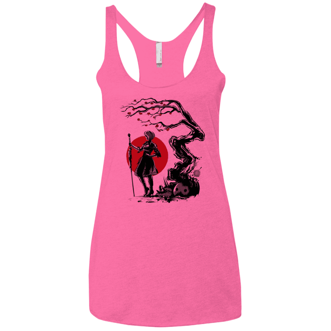 T-Shirts Vintage Pink / X-Small 2B Under the Sun Women's Triblend Racerback Tank