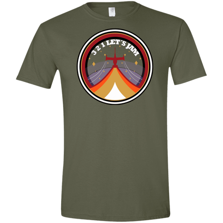 T-Shirts Military Green / S 3 2 1 Lets Jam Men's Semi-Fitted Softstyle