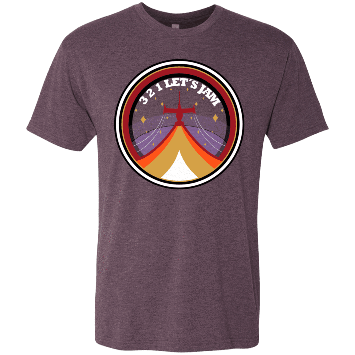 T-Shirts Vintage Purple / S 3 2 1 Lets Jam Men's Triblend T-Shirt