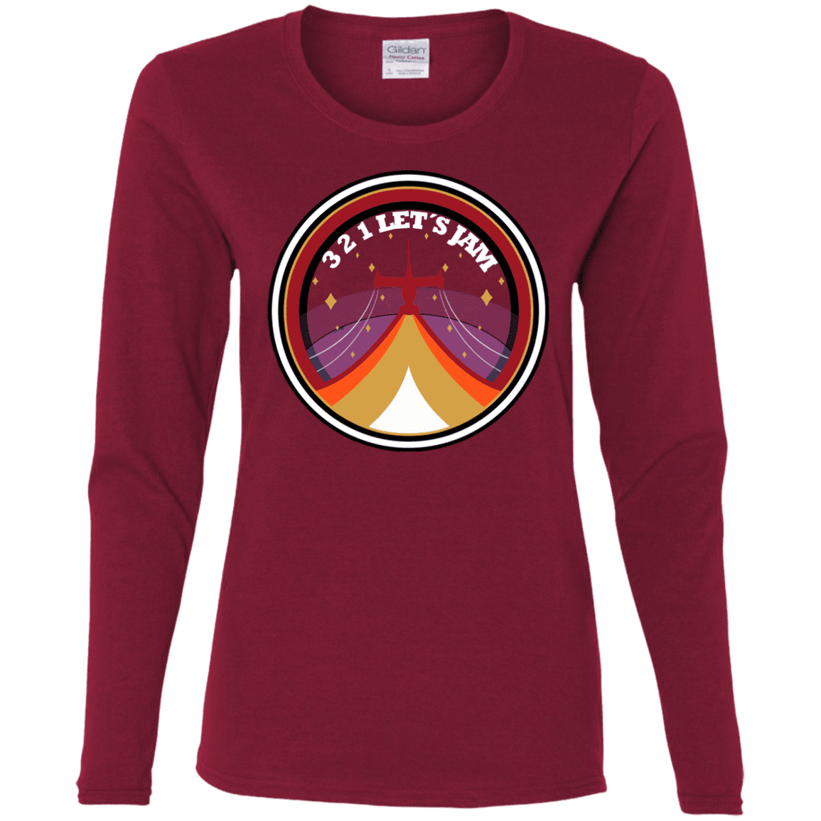 T-Shirts Cardinal / S 3 2 1 Lets Jam Women's Long Sleeve T-Shirt