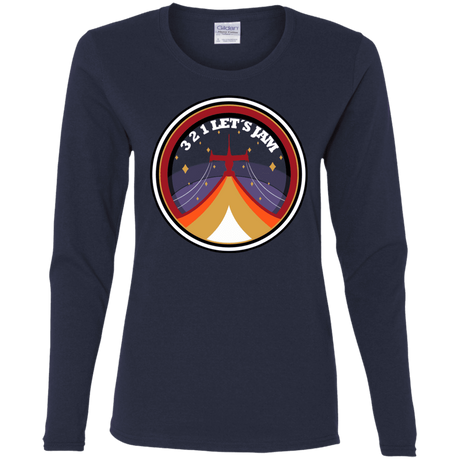 T-Shirts Navy / S 3 2 1 Lets Jam Women's Long Sleeve T-Shirt