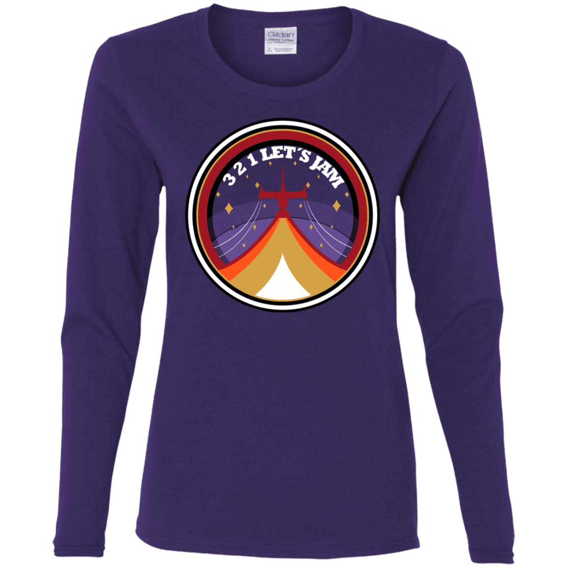 T-Shirts Purple / S 3 2 1 Lets Jam Women's Long Sleeve T-Shirt