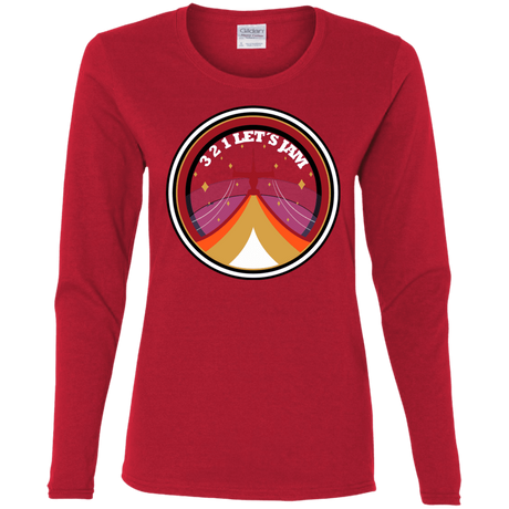 T-Shirts Red / S 3 2 1 Lets Jam Women's Long Sleeve T-Shirt