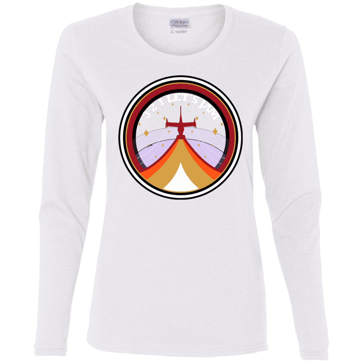 T-Shirts White / S 3 2 1 Lets Jam Women's Long Sleeve T-Shirt