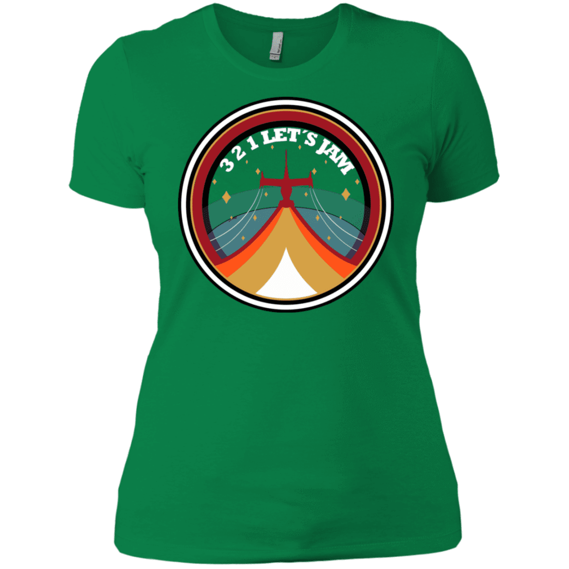 T-Shirts Kelly Green / X-Small 3 2 1 Lets Jam Women's Premium T-Shirt