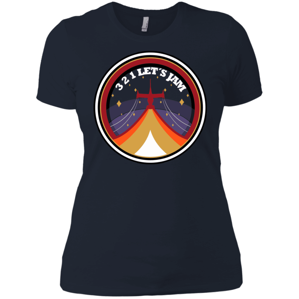 T-Shirts Midnight Navy / X-Small 3 2 1 Lets Jam Women's Premium T-Shirt