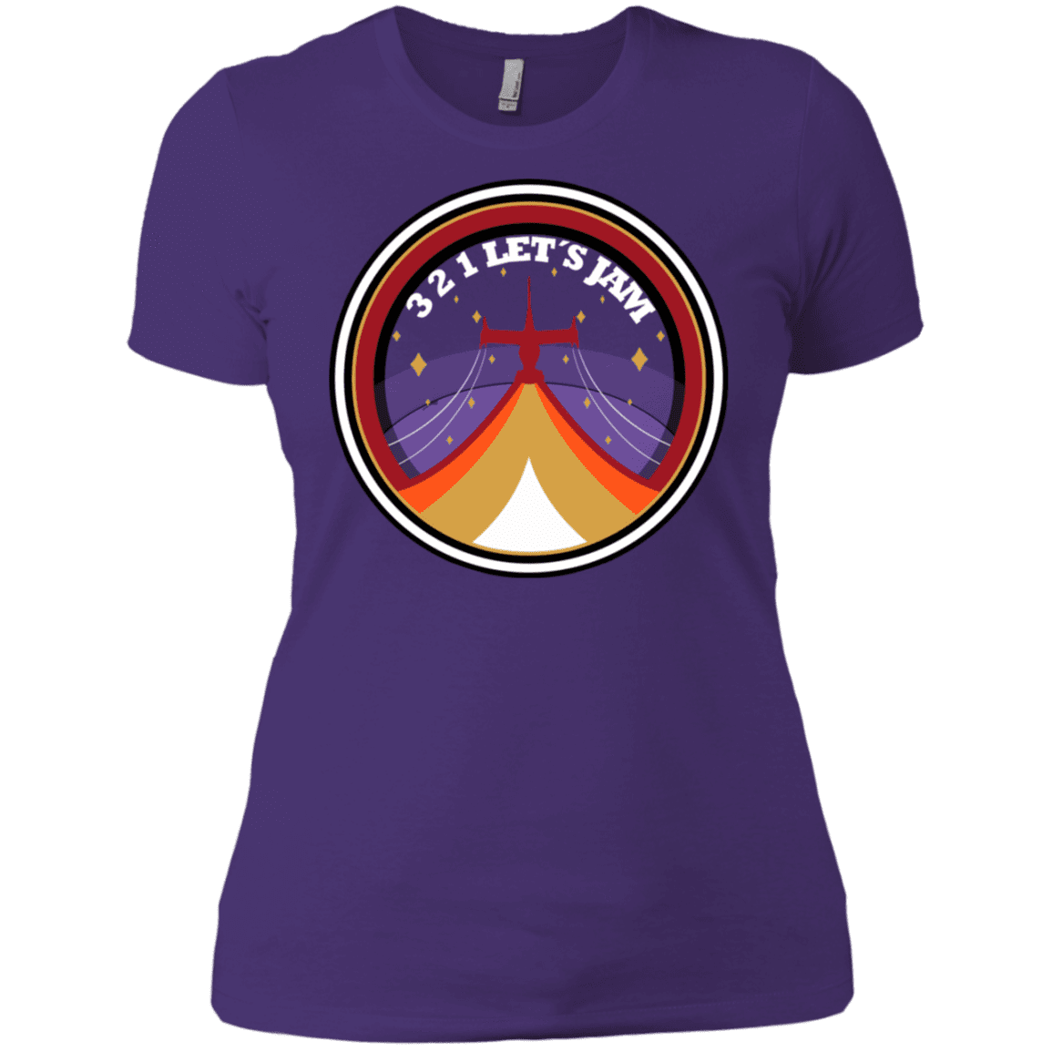 T-Shirts Purple Rush/ / X-Small 3 2 1 Lets Jam Women's Premium T-Shirt