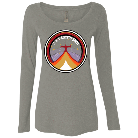 T-Shirts Venetian Grey / S 3 2 1 Lets Jam Women's Triblend Long Sleeve Shirt