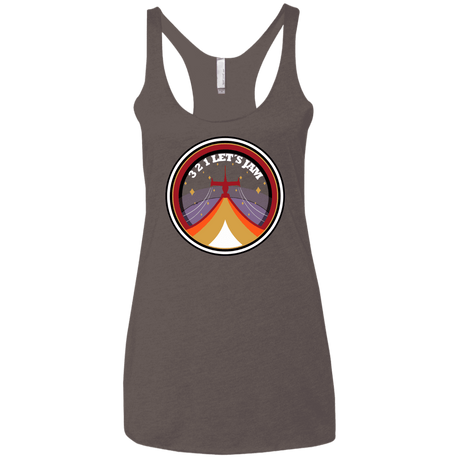 T-Shirts Macchiato / X-Small 3 2 1 Lets Jam Women's Triblend Racerback Tank