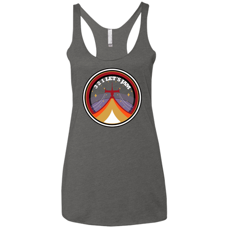 T-Shirts Premium Heather / X-Small 3 2 1 Lets Jam Women's Triblend Racerback Tank