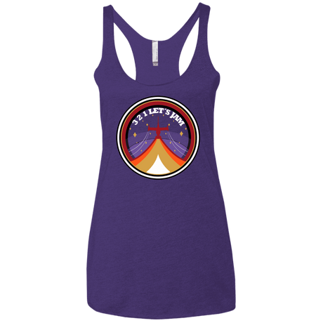 T-Shirts Purple Rush / X-Small 3 2 1 Lets Jam Women's Triblend Racerback Tank