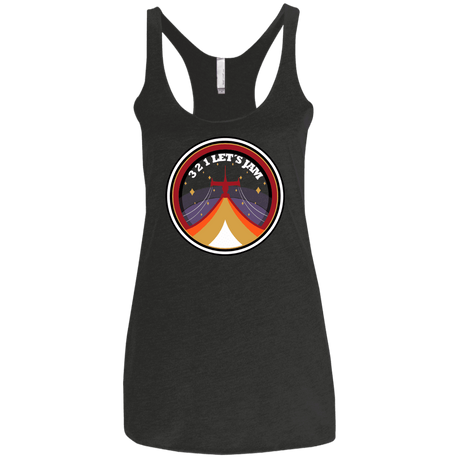 T-Shirts Vintage Black / X-Small 3 2 1 Lets Jam Women's Triblend Racerback Tank