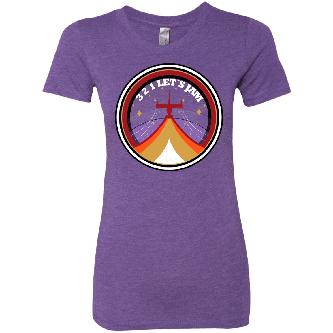 T-Shirts Purple Rush / S 3 2 1 Lets Jam Women's Triblend T-Shirt