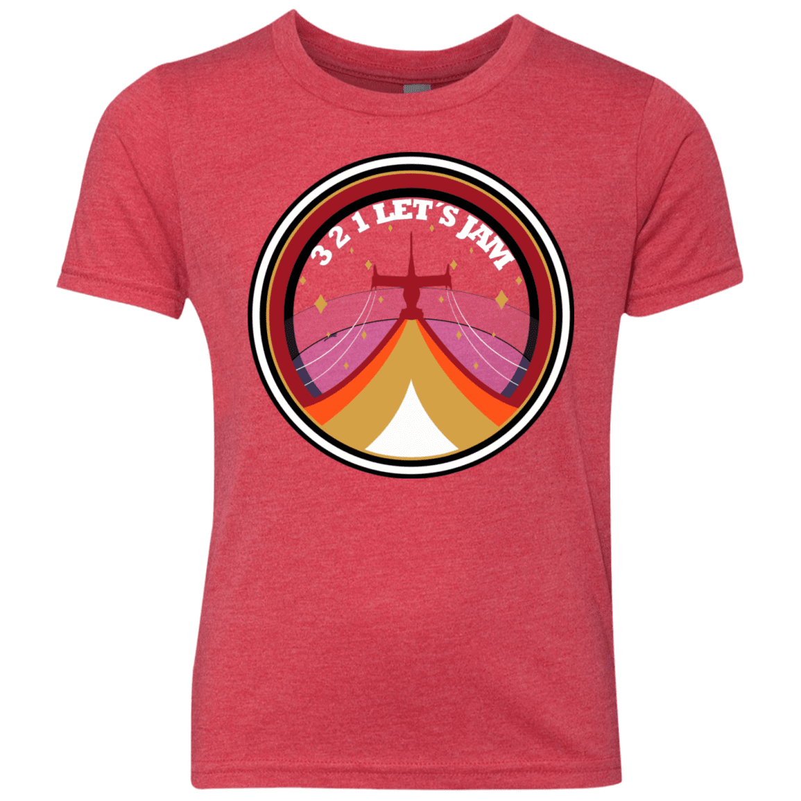 T-Shirts Vintage Red / YXS 3 2 1 Lets Jam Youth Triblend T-Shirt