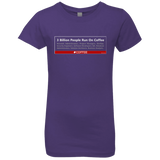 T-Shirts Purple Rush / YXS 3 Billion People Run On Java Girls Premium T-Shirt