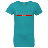 T-Shirts Tahiti Blue / YXS 3 Billion People Run On Java Girls Premium T-Shirt