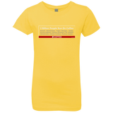 T-Shirts Vibrant Yellow / YXS 3 Billion People Run On Java Girls Premium T-Shirt