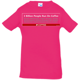 T-Shirts Hot Pink / 6 Months 3 Billion People Run On Java Infant Premium T-Shirt