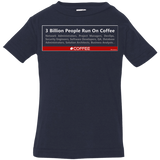 T-Shirts Navy / 6 Months 3 Billion People Run On Java Infant Premium T-Shirt