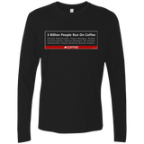 3 Billion People Run On Java Men's Premium Long Sleeve