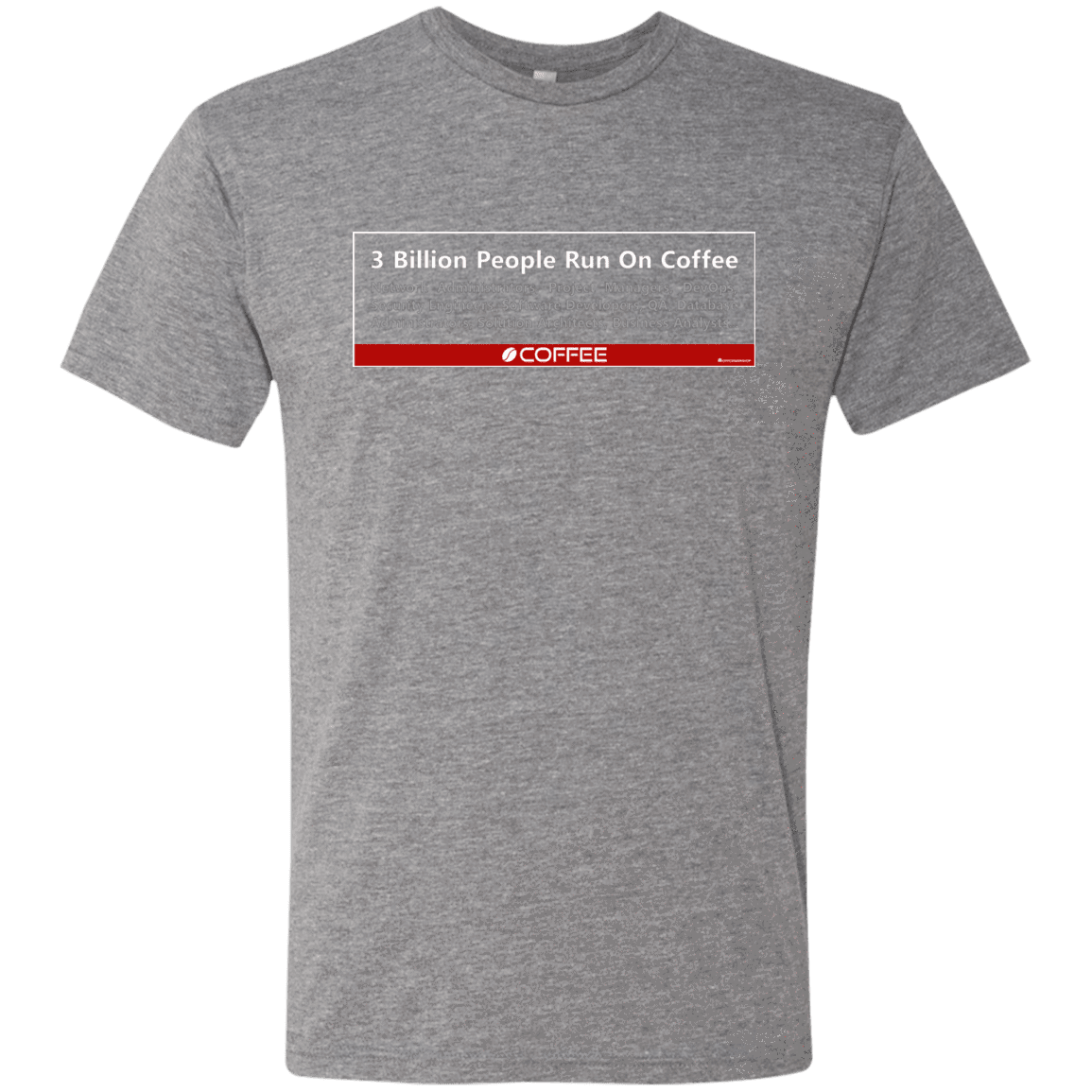 T-Shirts Premium Heather / Small 3 Billion People Run On Java Men's Triblend T-Shirt