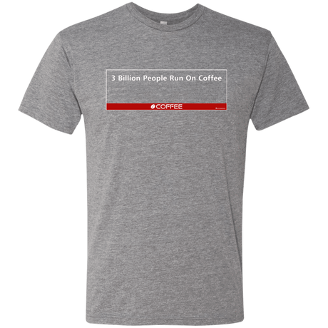 T-Shirts Premium Heather / Small 3 Billion People Run On Java Men's Triblend T-Shirt