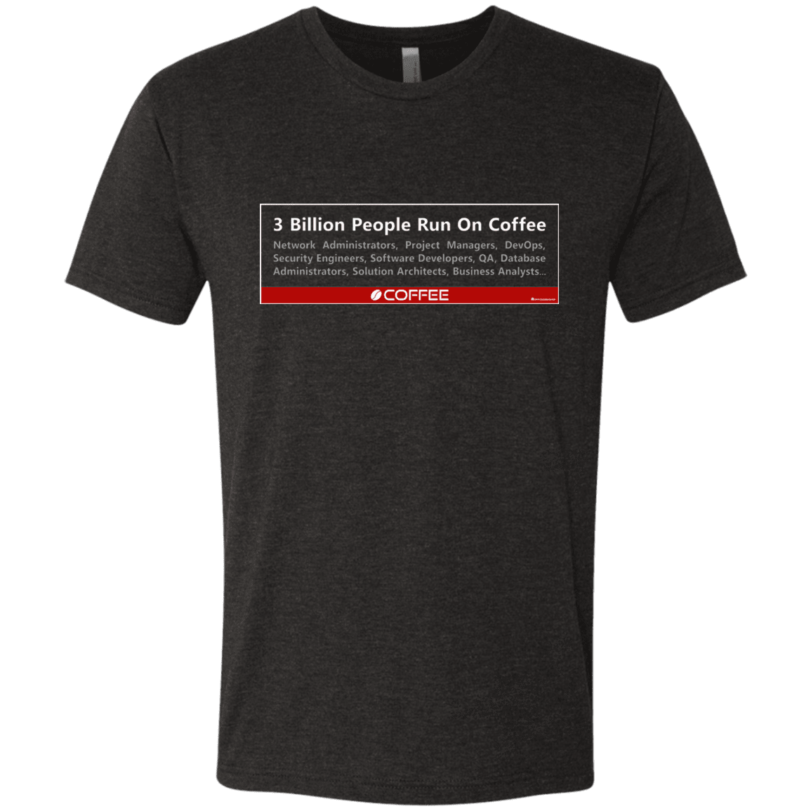 T-Shirts Vintage Black / Small 3 Billion People Run On Java Men's Triblend T-Shirt